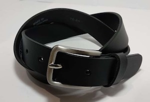 Black Leather Belt – Parker