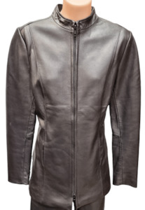 Women’s Leather Jacket 2 Way Zip