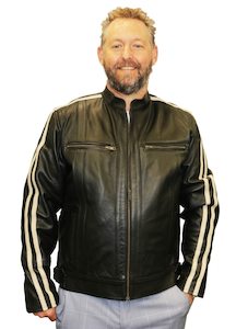 Striped Motorcycle Jacket