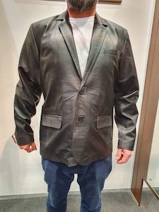 Men’s Brown Leather Blazer