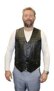 Detailed Leather Vest