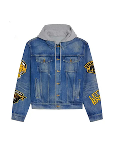 Leather clothing: Boston Bruins Denim Hooded Jacket