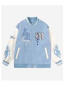 LA Blue Varsity Bomber Jacket