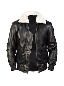 Mens Brockton G-1 Bomber Leather Jacket