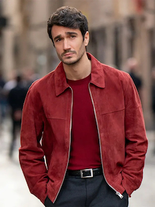 Eugenio Franceschini Emily in Paris Marcello Suede Jacket