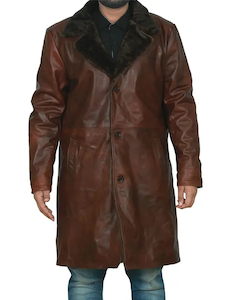 Premium Lambskin Brown Leather Coat