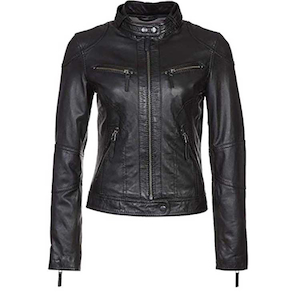 Women Biker Hot Black Leather Jacket