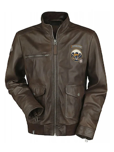 Call of Duty WWII Brown Leather Jacket