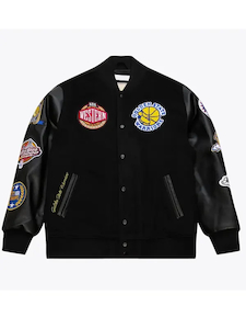 Golden State Warriors Black Out Varsity Jacket