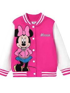 Womens Minnie Mouse Varsity Jacket