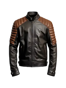 Mens Rumford Moto Leather Jacket