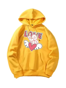 Women`s Heart Love Pullover Hoodie