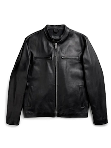 Leather clothing: Wheeler Peak Cafe Racer Leather Jacket