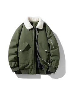 Sherpa Collar Bomber Jacket