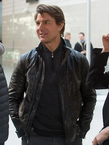 Leather clothing: Tom Cruise Mission Impossible Leather Jacket