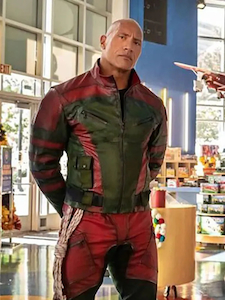 Red One Dwayne Johnson Leather Jacket