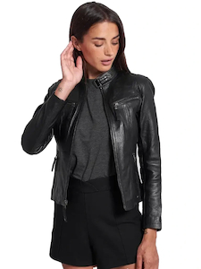 Womens Cafe Racer Leather Jacket