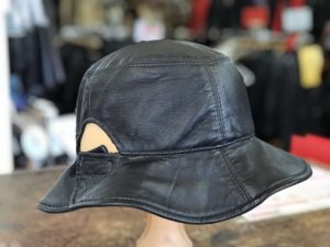 Leather clothing manufacturing: Adjustable round hat