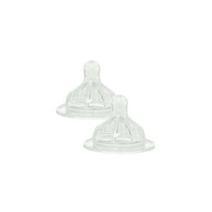 Bottle Feeding: Set of 2 Small Baby Bottle Teats (0M+)