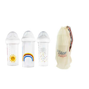 "Rainbow" Baby Bottle Set (2x210ml, 1x360 ml)