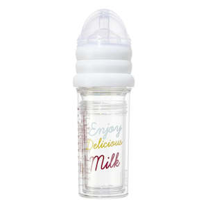 Bottle Feeding: "Enjoy Delicious Milk" Baby Bottle Set (2x210ml, 1x360 ml)