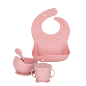 Silicone Feeding Set - Rose