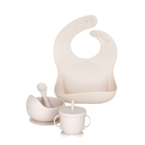 Silicone Feeding Set - Natural