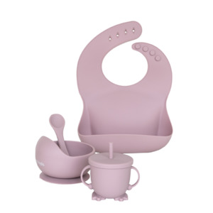 Silicone Feeding Set - Lilac