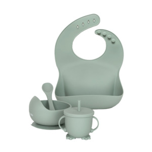 Silicone Feeding Set - Forest