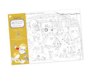 Tableware Bibs: Set of 40 placemats to colour in