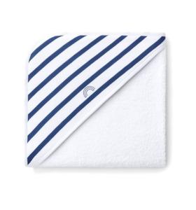 Navy Stripes Hooded Towel