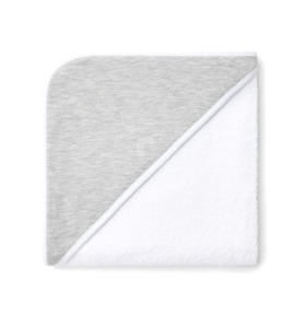 White & Grey Hooded Towel