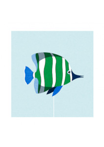 Poisson Vert Art Print