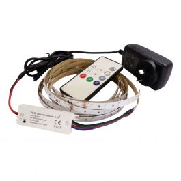 5M RGB Strip Light Kit with Mini RF Controller