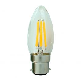 B22 5W 230V Filament Candle - Dimmable