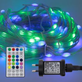 String Light 20m Digital Chasing with Remote 230V IP65 - RGB