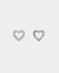 New Arrivals 1: Kiwicraft Zircon Heart Rhodium Studs