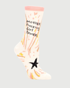 Blue Q Mother F*cking Girl Power Socks