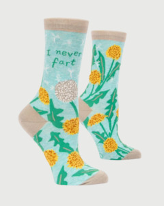 New Arrivals 1: Blue Q I never fart socks