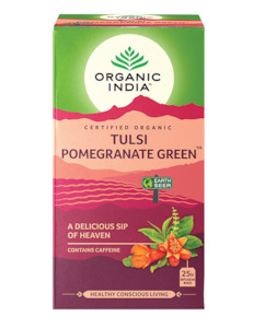 Tulsi Pomegranate Green Tea Organic India