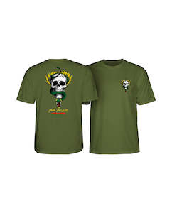 Powell Peralta - Mike McGill Skull & Snake T-Shirt Military Green