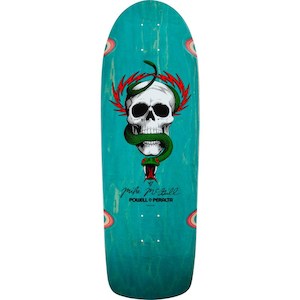 Old School Decks: Powell Peralta McGill OG Skull & Snake Teal Stain Deck