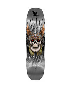 Skateboards: Powell Peralta - Andy Anderson Heron - Silver Foil Deck