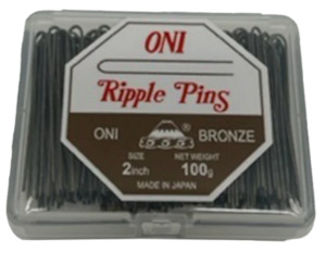 Hairdresser equipment wholesaling: Ripple Pins Brown 2"