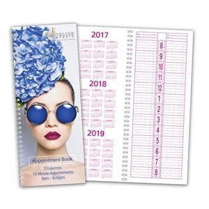 Hairdresser equipment wholesaling: Appointment Book 2 Column Spiral