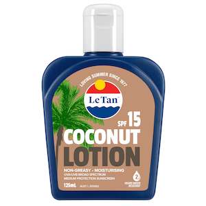 SPF15 Coconut Sunscreen Lotion 125ml