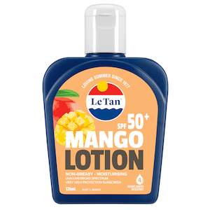 Sunscreen: SPF50+ Mango Sunscreen Lotion 125ml