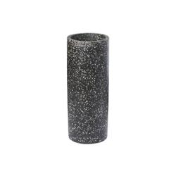 Terrazzo vase in black