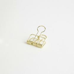 Gold bulldog clip