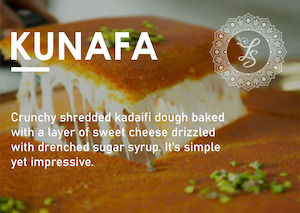 Kunafa available for Wellington